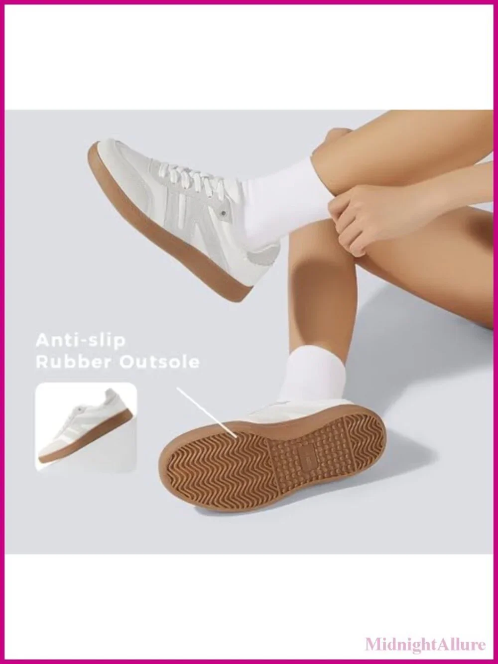 Women's Retro Suede Leather Fashion Sneakers Comfortable Cushioned